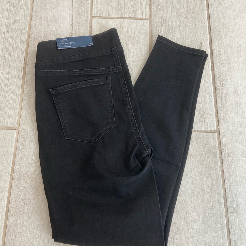 Talbots Flawless Sculpt Stretch Black Pull-On Jeggings NWT